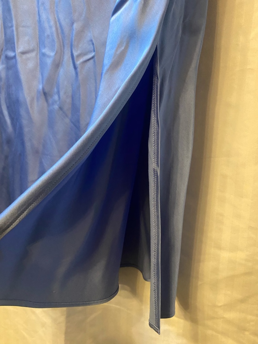 BNWOT Express Satin Slip Midi Dress in Shimmering Periwinkle Blue Size Medium - Picture 5 of 10